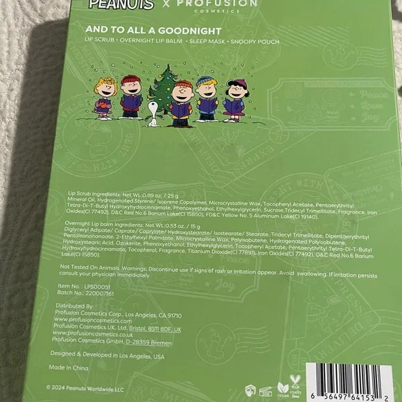 Profusion Cosmetics Peanuts Gift Set with Green and Red Accents - Picture 6 of 8